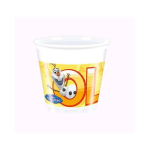 Confezione da 8 bicchieri in plastica da 200 ml con la figura di Olaf di Frozen su una spiaggia tropicale, circondato da colori estivi. Ideale per feste a tema Frozen, compleanni, party e allestimenti.