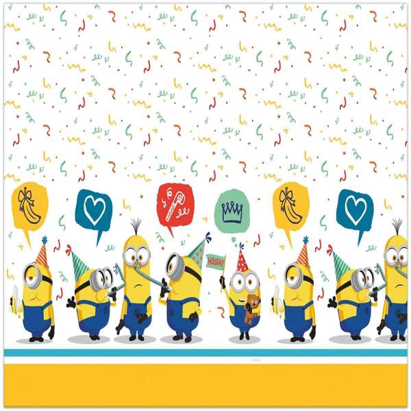 Tovaglia Minions in plastica per feste, compleanni, party a tema