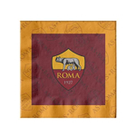 Confezione da 20 tovaglioli in carta da 33x33 cm con i colori ufficiali della Roma e lo scudetto. Perfetti per feste giallorosse, compleanni e allestimenti.