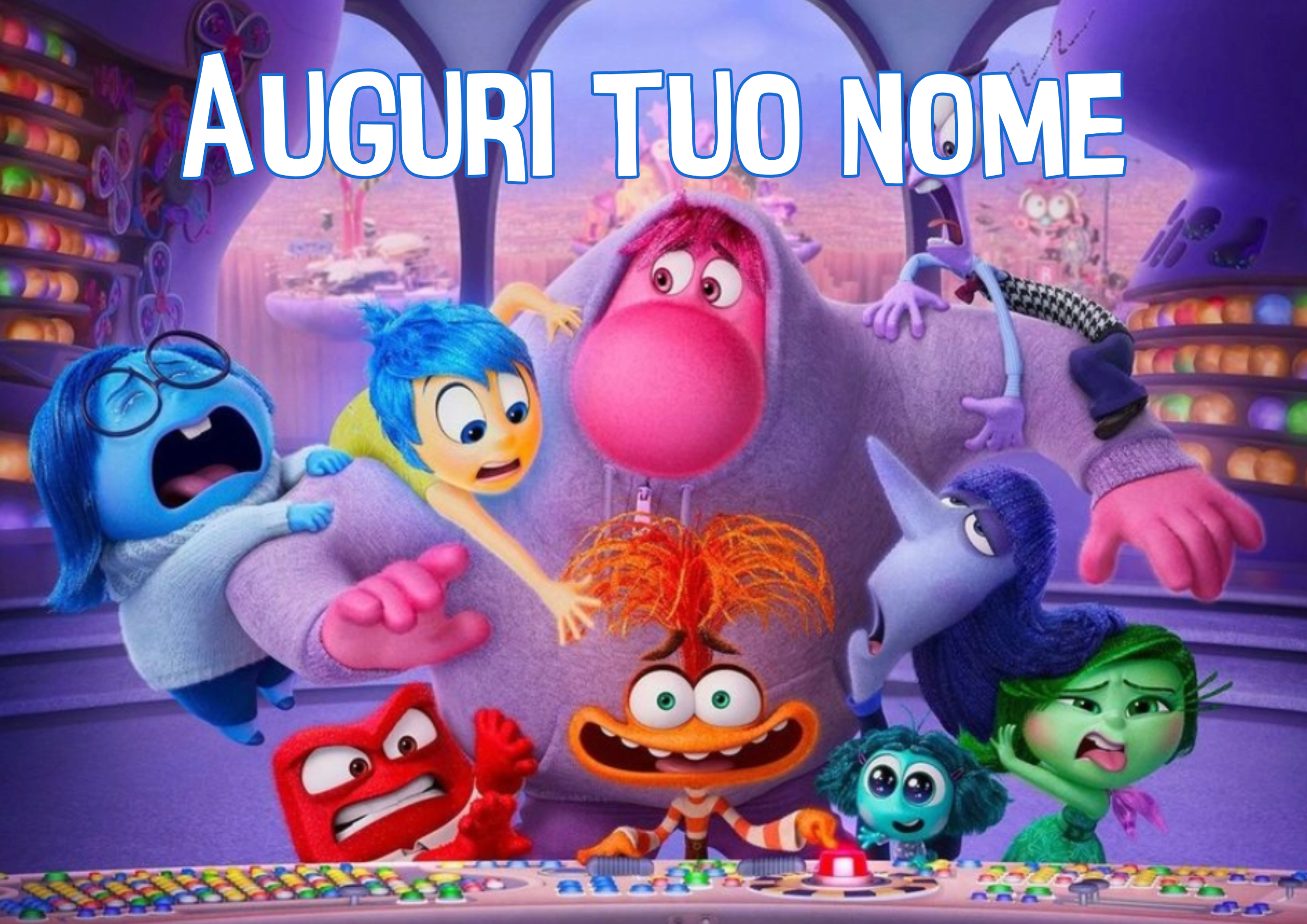 Cialda Torta Inside Out 2 personalizzabile in Ostia per Eventi