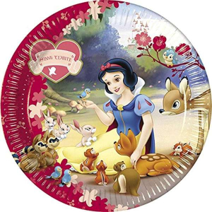 Piatti Biancaneve 23cm Set 10pz per Party a Tema Disney