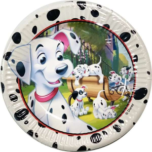 Piatti La Carica dei 101 19.5cm Set 8pz per Party a Tema Disney