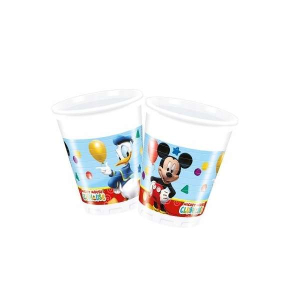 Bicchieri Topolino e Paperino 200ml Set 8pz per Party a Tema Disney