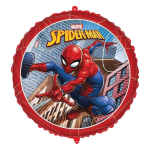 Palloncino Spiderman Tondo 46cm per Allestimenti Feste