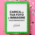 Cialda Per Torta Personalizzata Rettangolare Verticale in Fibra Vegetale