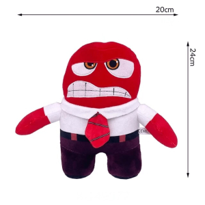 Peluches Rabbia Inside Out 2 - 24cm, Morbido e Dettagliato
