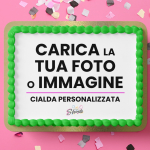 Cialda Per Torta Personalizzata Rettangolare Orizzontale in Fibra Vegetale