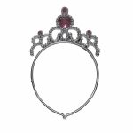 Coroncina Principessa con Cuori Rosa - Accessorio per Feste e Compleanni