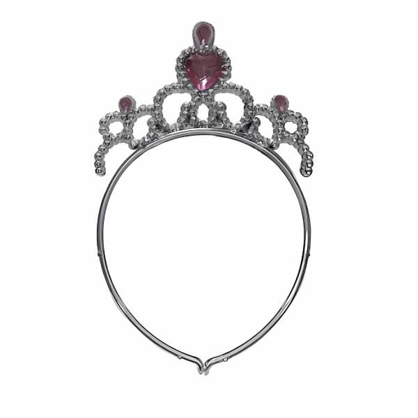 Coroncina Principessa con Cuori Rosa - Accessorio per Feste e Compleanni