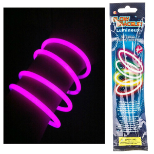 Braccialetti Fosforescenti 3pz - Attivabili per Luminescenza