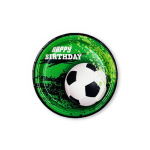 Piatti Calcio Happy Birthday 19cm - Perfetti per Compleanni a Tema Sportivo
