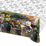 Tovaglia a tema Lego Ninjago Movie 120x180cm in plastica, ideale per feste e compleanni.