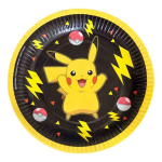 Piatti Pikachu Pokemon - 8pz 18cm per feste e party a tema