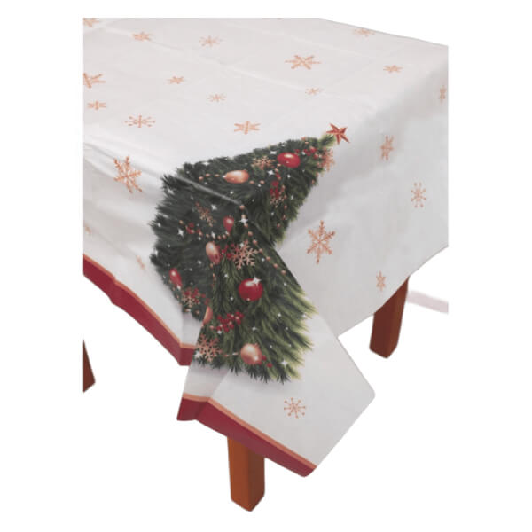 Tovaglia Natalizia Albero di Natale 110x180cm - Elegante e Pratica