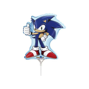 Palloncino sagomato Sonic 38cm per allestimenti feste e compleanni