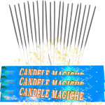 Candeline Magiche 25 CM Scintille Luminose Per Matrimonio Compleanno Capodanno Party