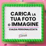 Cialda Per Torta Personalizzata Quadrata in Fibra Vegetale